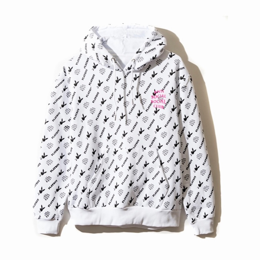 Anti social social club playboy hoodie